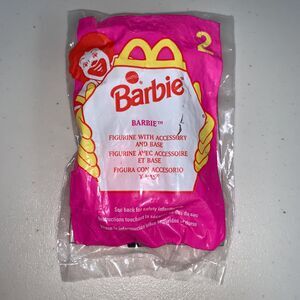 NWT Vintage 1998 McDonalds Happy Meal Toy Barbie Figurine #2 Collectable Doll